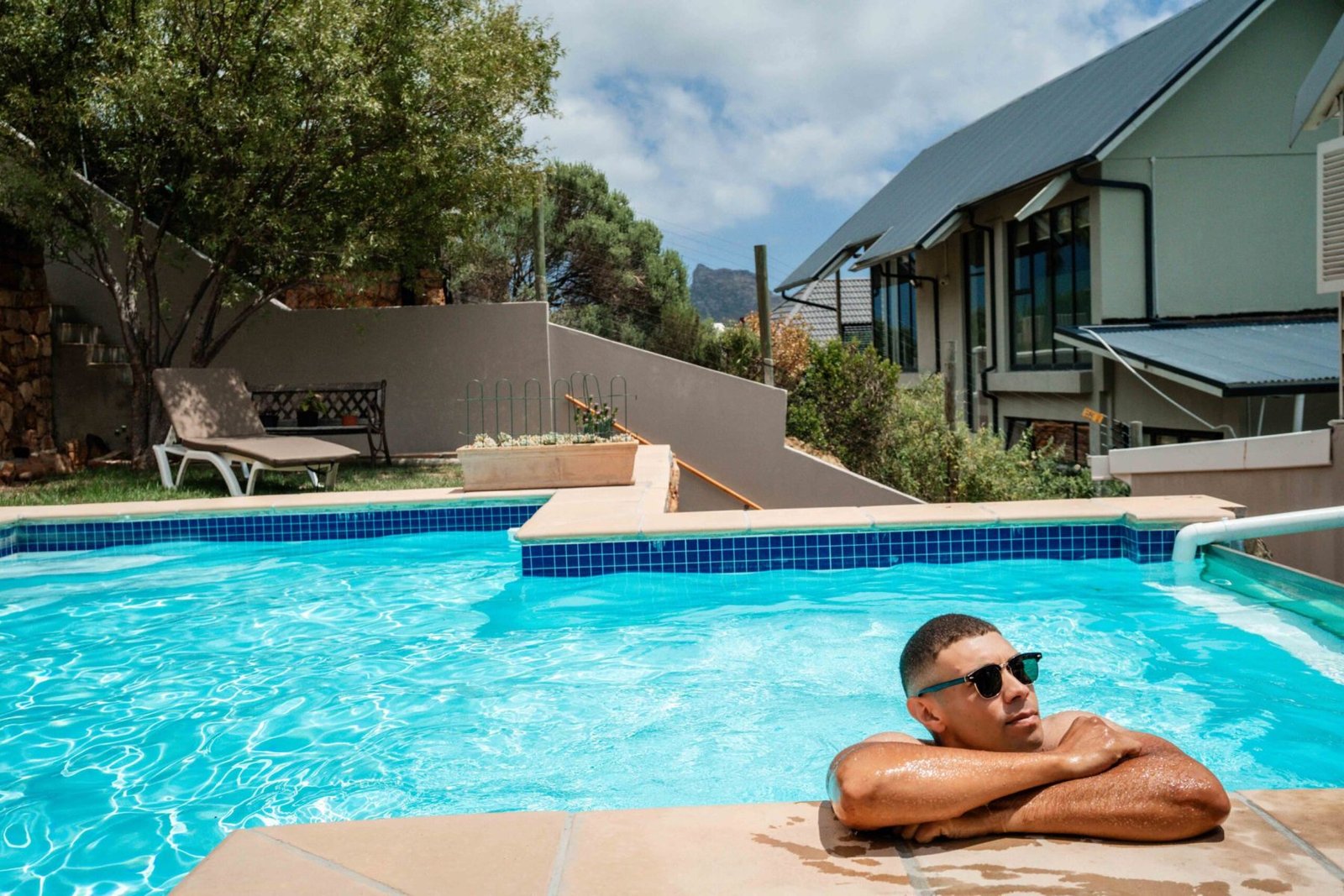 The residence pool in late afternoon, private and unhurried