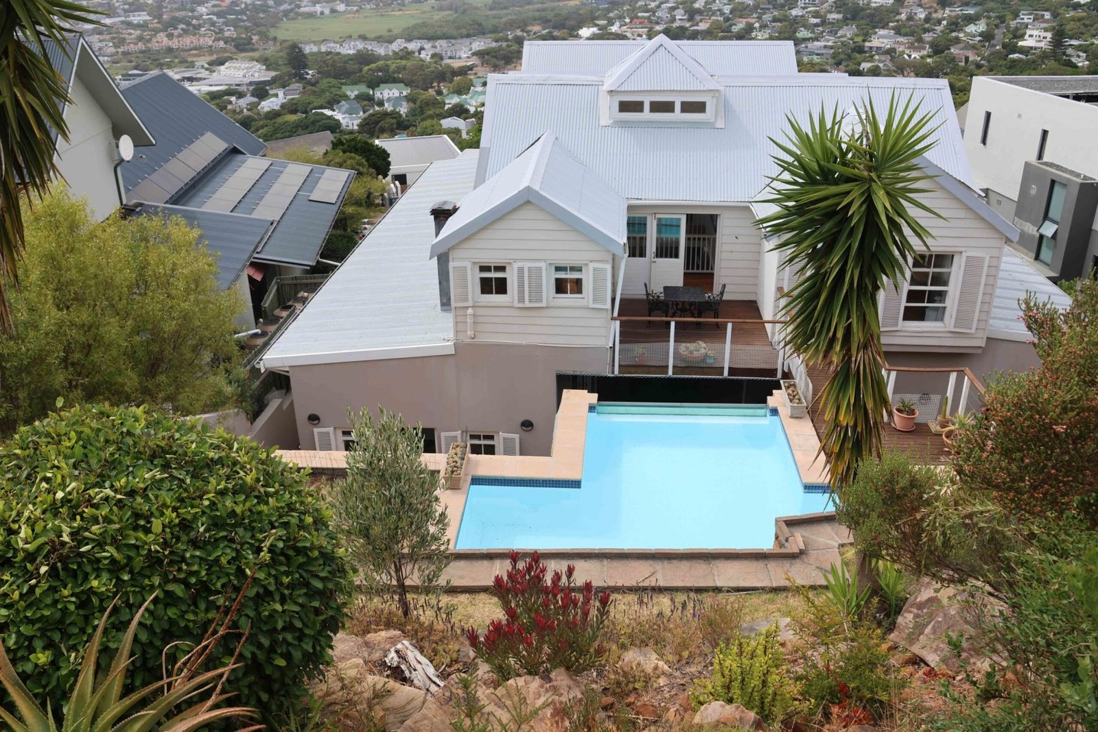 The private residence and pool in Hout Bay, Cape Town